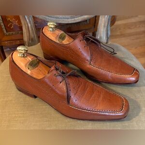 Classic Brown Leather Oxfords